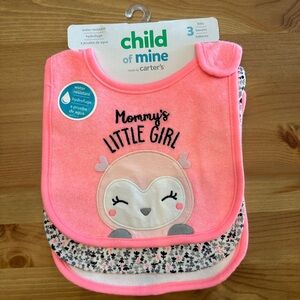 Cute Baby Girl Bibs NWT